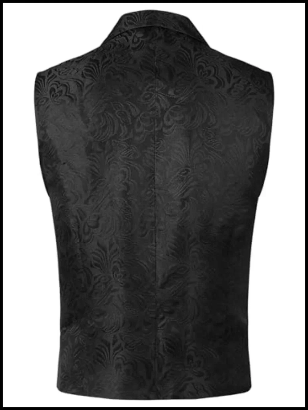 Men's Steampunk Victorian Jacquard Waistcoat Vest Double Breasted Slim Fit